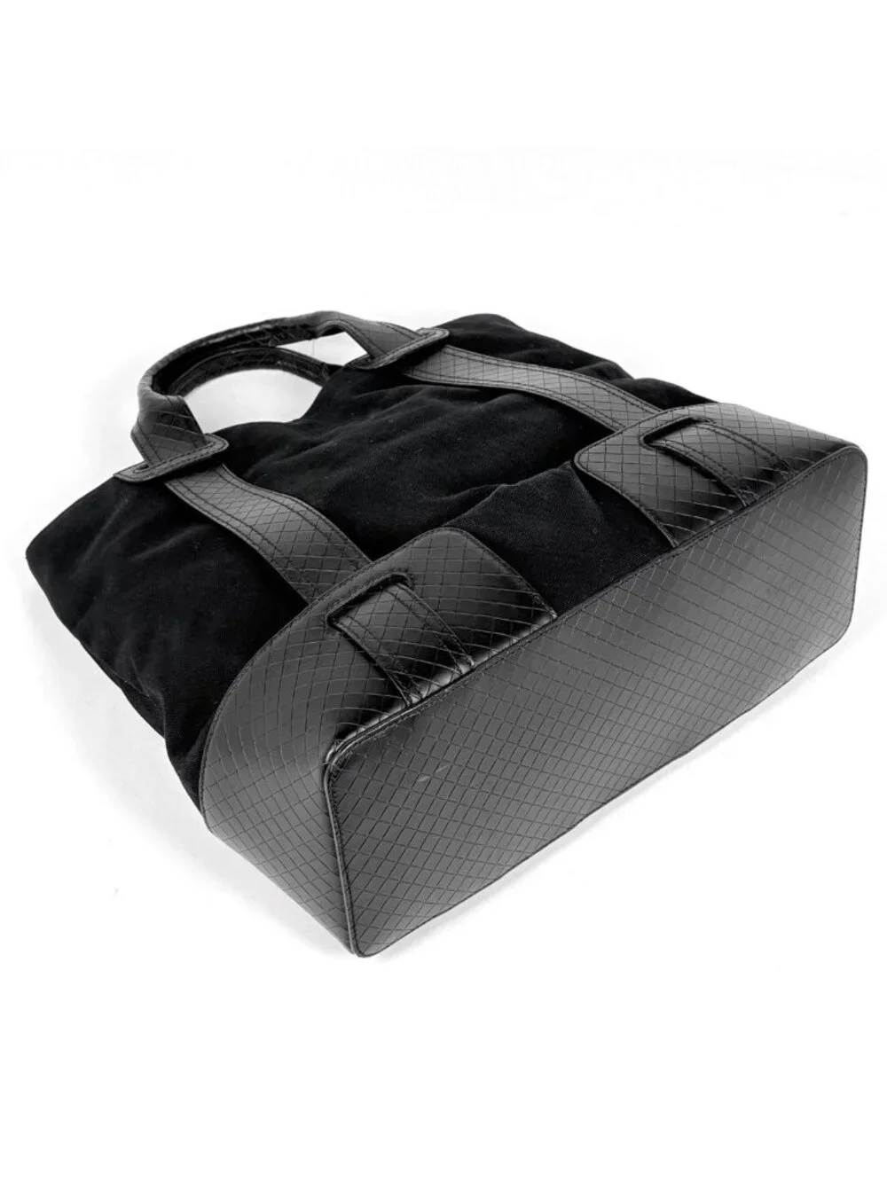 Bottega Veneta Tote Bag Intrecciato Canvas Black